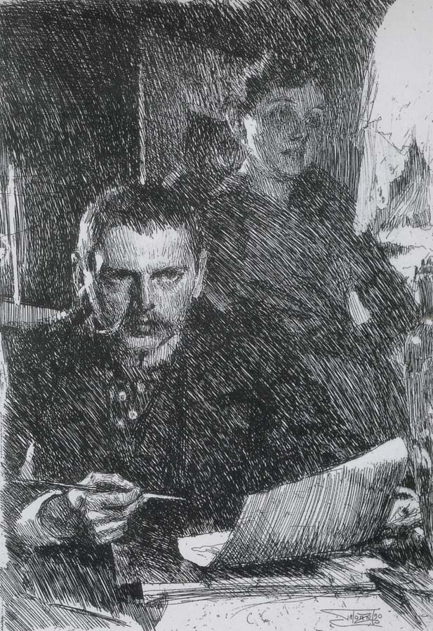 Anders Zorn Zorn and His Wife